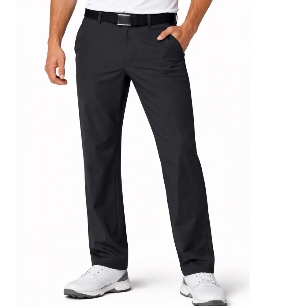 ADIDAS black men's pants athletic casual comfort athletic golf SZ 36 X 30